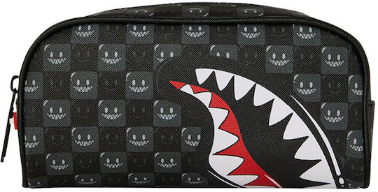 Sprayground Pencil Case Cylinder Shinobi Sharks In Paris WTF Bubbly Black Check