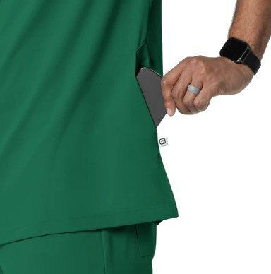 WonderWink Bluză Medicală Pentru Bărbați Verde