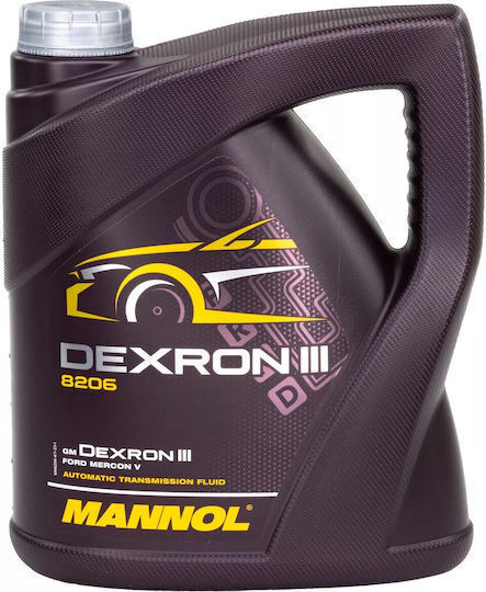 Mannol ATF Dexron III Βαλβολίνη Αυτοκινήτου Για Automatikgetriebe & Hydraulisches Lenkrad 4lt