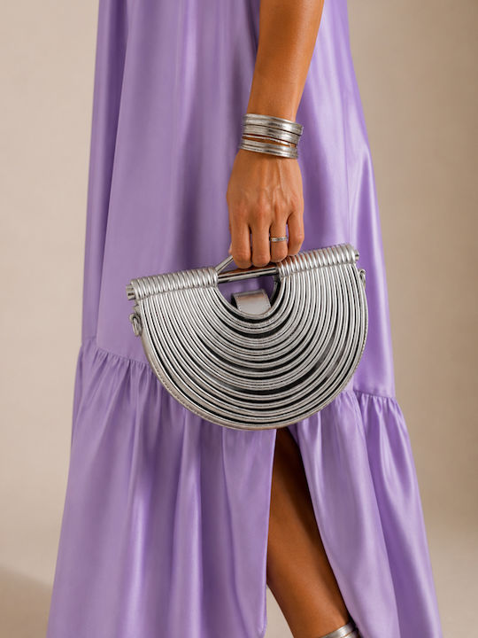 Bag Artificial Leather Silver Cables