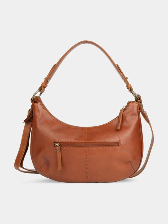 Leather Women's Shoulder Bag Brown