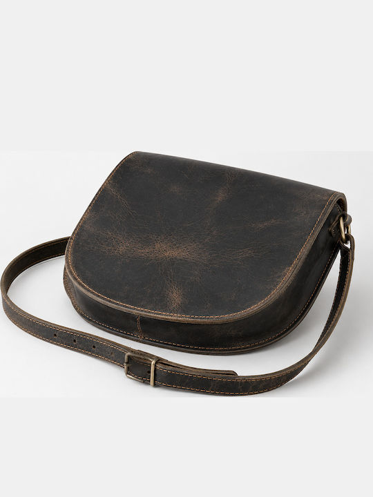 Damen Schulter Crossbody Tasche Leder Braun