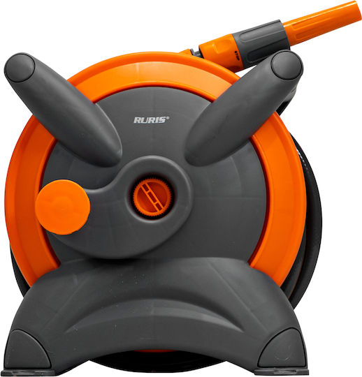 Ruris 1215 Pp – Hose Reel 15 M 1/2" Garden Hose Wall-mountable Nozzle Connectors Included