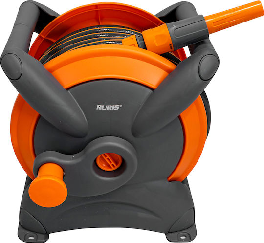 Ruris 1215 Pp – Hose Reel 15 M 1/2" Garden Hose Wall-mountable Nozzle Connectors Included