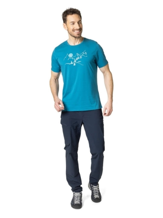 Nikko Landscape Athletic Short Sleeve T-Shirt Blue