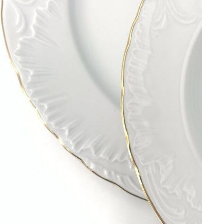 Gold Porcelain Dinnerware Set 40pcs