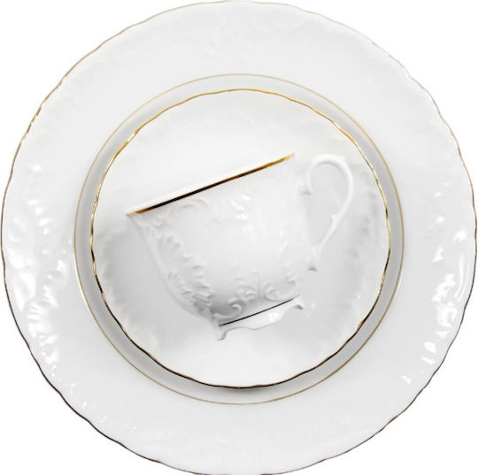 Gold Porcelain Dinnerware Set 40pcs