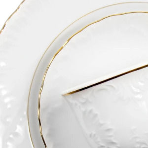 Gold Porcelain Dinnerware Set 40pcs