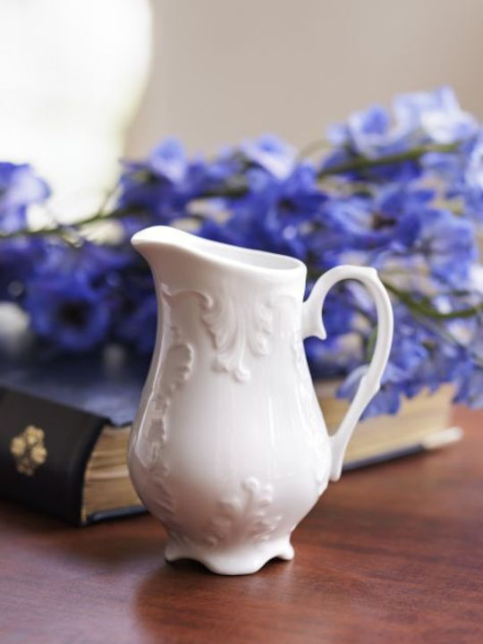 Cmielow Rococo Tea Set with Cup Porcelain White 1200ml 27pcs