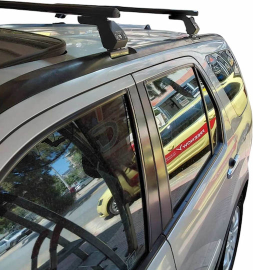 Hermes Car Roof Bars Aluminum Black Set with Roof Rack Legs and Lock Honda CR-V 2002-2006 2 Pieces