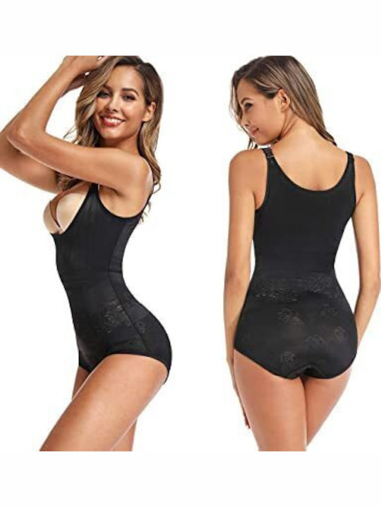 Body negru cu decupaj sub bust Aibrou