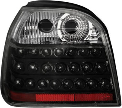 Dectane Rear Lights Dectane VW Golf III 91>98 Led Black 2 Pieces Lex-drv01lb