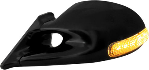 Dectane Aerodynamic Car Side Mirrors M3 and LED Signal Black 4 Cables 2 Pieces