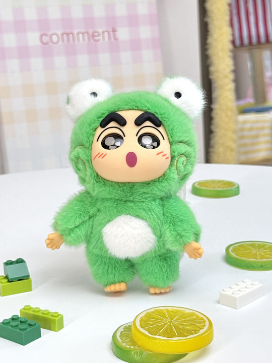 Cutie Surpriză Breloc Plus Crayon Shinchan Costum Super Aventură 15cm