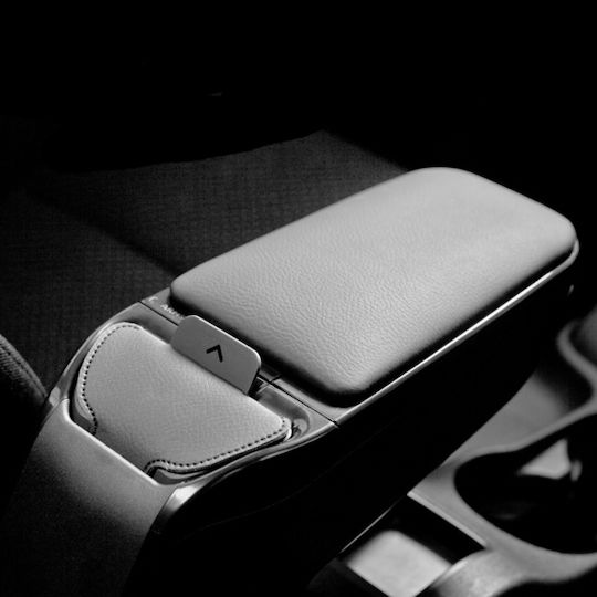 Rati Car Armrest Console 2 Black Pocket Chevrolet Aveo 2011+ Rati 1 Piece V00303/rt