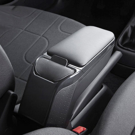 Rati Car Armrest Console 2 Black Pocket Chevrolet Aveo 2011+ Rati 1 Piece V00303/rt