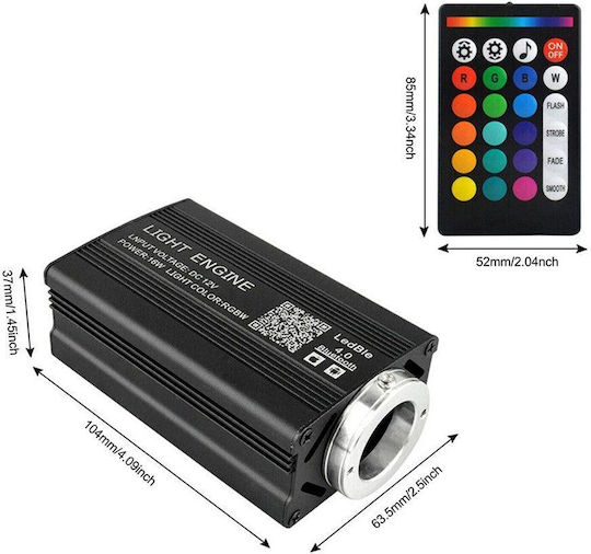 Diq Fiber Optic Headliner Foh1000 Universal Car Ceiling Star Light 1000 Lights 0,5mm 2m