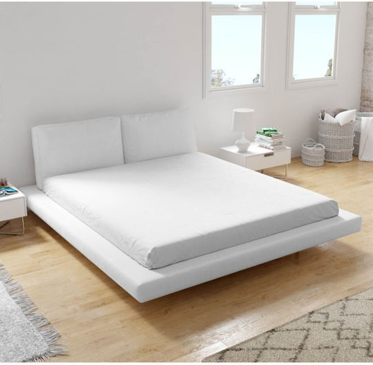 SteweHome Ημίδιπλο 120x200εκ. με Λάστιχο Λευκό