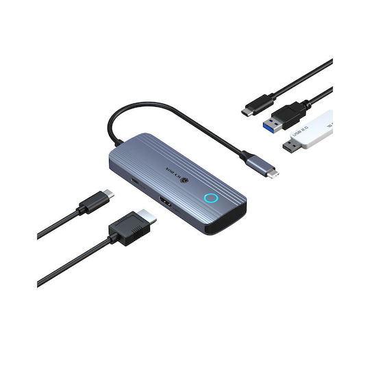 Icy Box Spade Dock 4081 USB-C Докинг станция с HDMI 4K PD