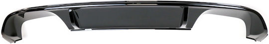 Rear Bumper Diffuser VW Golf VII 7 13-17 R-Line 2 Dual Exhausts Right & Left Glossy Black ABS Plastic 1 Piece