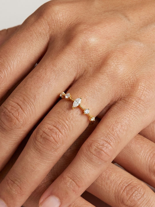 Women's Half Eternity Band Ring with Diamond in 14K Gold Women's Half Eternity Band Ring with Diamond in 14K Gold