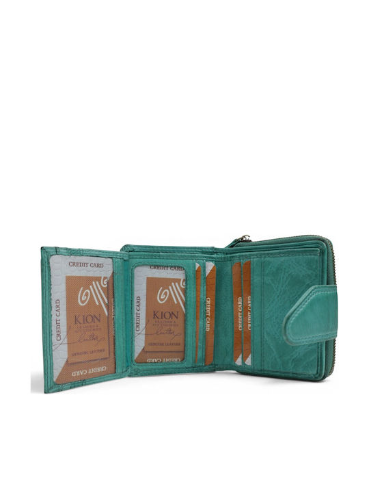Small Leather Women's Wallet Green