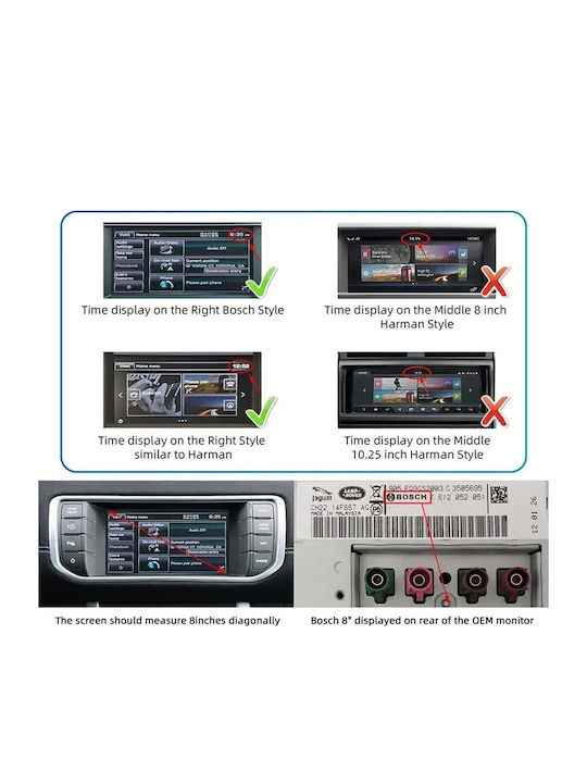 Digital IQ LR 715F CPA Безжичен CarPlay Android Auto Кутия 2 Камери В Jaguar Land Rover Модел 2016-2019 Bosch 8" Екран