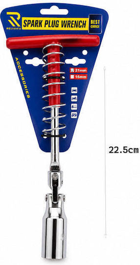 Rchang Zündkerzenwerkzeug 21mm Flexibler Schaft T-Griff