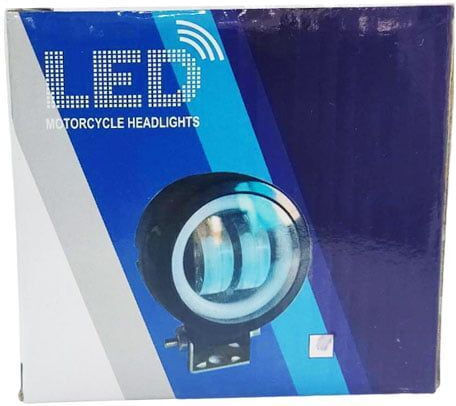 Motorcycle Headlight LED 1pc 12-80V Motorcycle Headlight Blue
