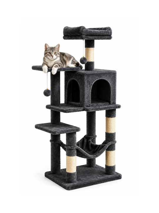 Scratching Post Cat Tree Beige 55x45x143cm