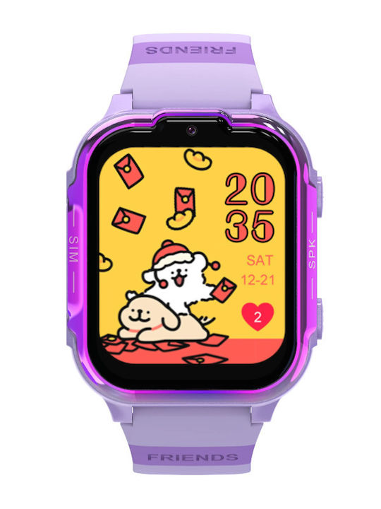 Aoke Smartwatch pentru copii 4G cu GPS Albastru