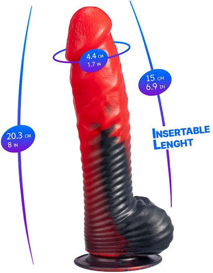 SilexD Ρεαλιστικό Dildo Κόκκινο