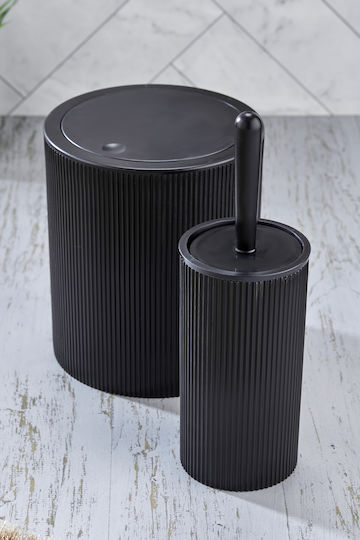 SteweHome SteweHome Kunststoff Satz Badezimmer Mülleimer und Bürsten 6,25 lt
