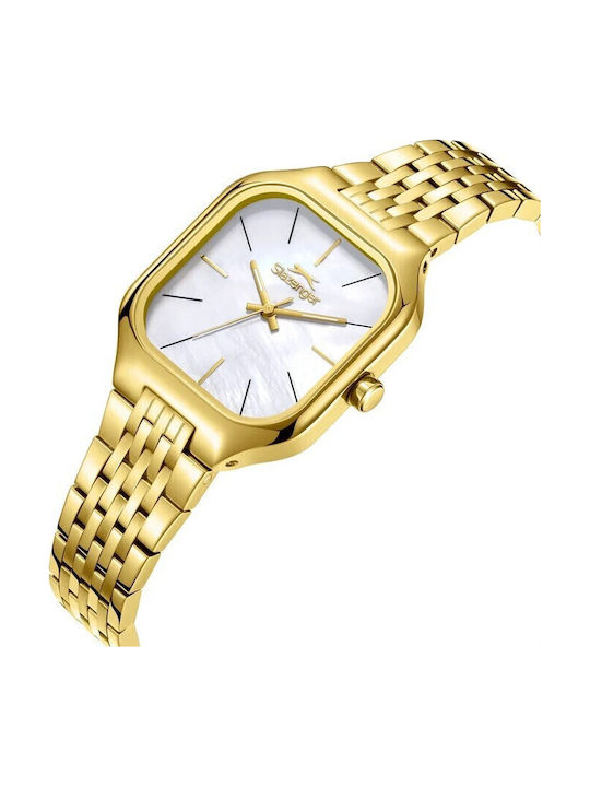 Slazenger Women's Watch 28mm Battery with Gold Metal Bracelet