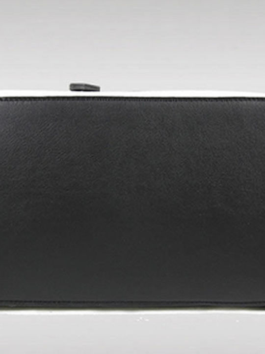 Weiße/Schwarze Damen-Schultertasche aus Leder