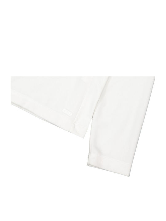 Fleece Bluză De Drumeție De Iarnă Pentru Damă Cu Fermoar Albă