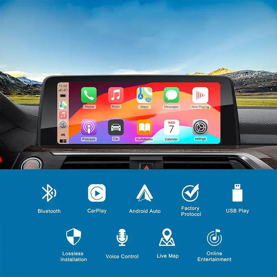 Digital Iq Bm 005w Cpaa Wireless Carplay Android Auto Box Bmw Mini Nbt System 2 Cameras Front Rear