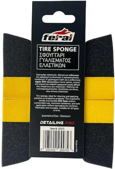 Polishing Sponges Feral Detaling Pro Tires 10x6x4cm 2 Pieces/Set Auto Gs 25575