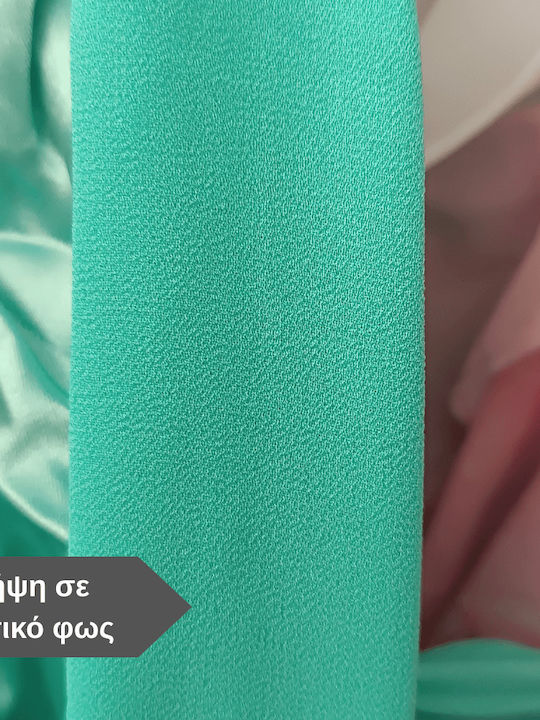 Rochie De Vară Maxi Pentru Nuntă Botez Satin Turcoaz