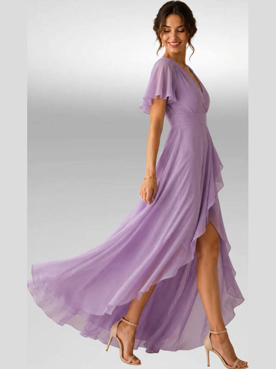 Rochie De Vară Maxi Pentru Nuntă Botez Lila