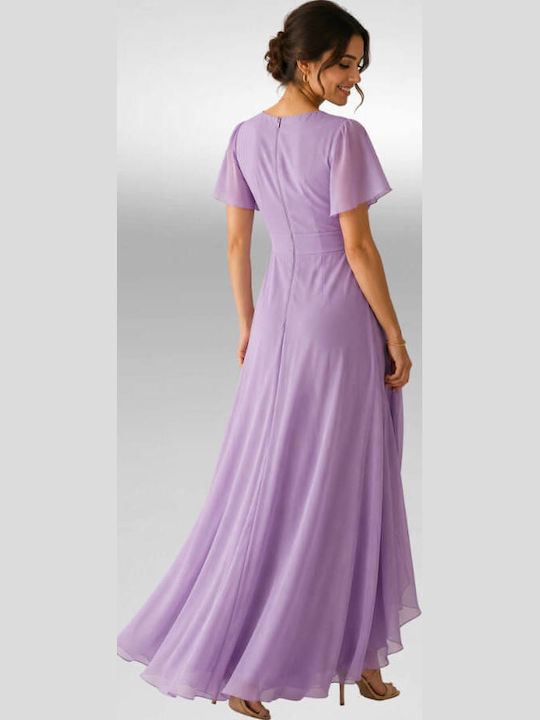 Rochie De Vară Maxi Pentru Nuntă Botez Lila