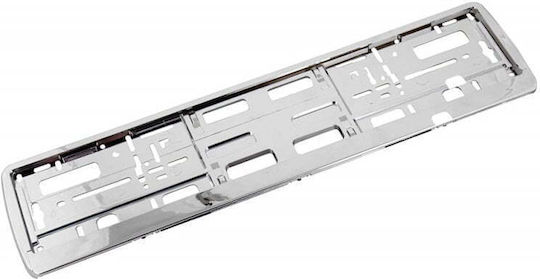 License Plate Frame Chrome Silver