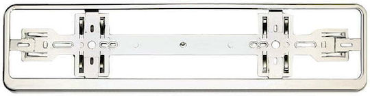 License Plate Frame Chrome Silver