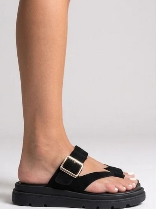 Γυναικεία Σανδάλια Flatforms Μαύρα