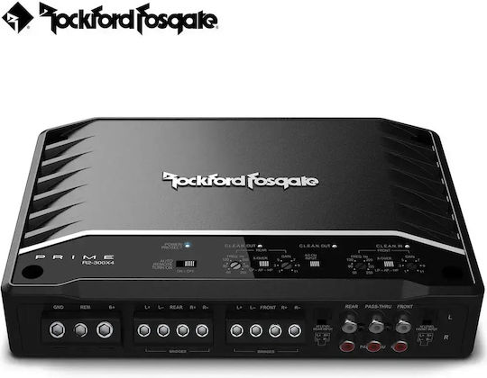 Rockford Fosgate Prime R2-300x4 Digital 4 Channel Car Audio Amplifier Class D Power 4x 50W RMS 4 Ohm