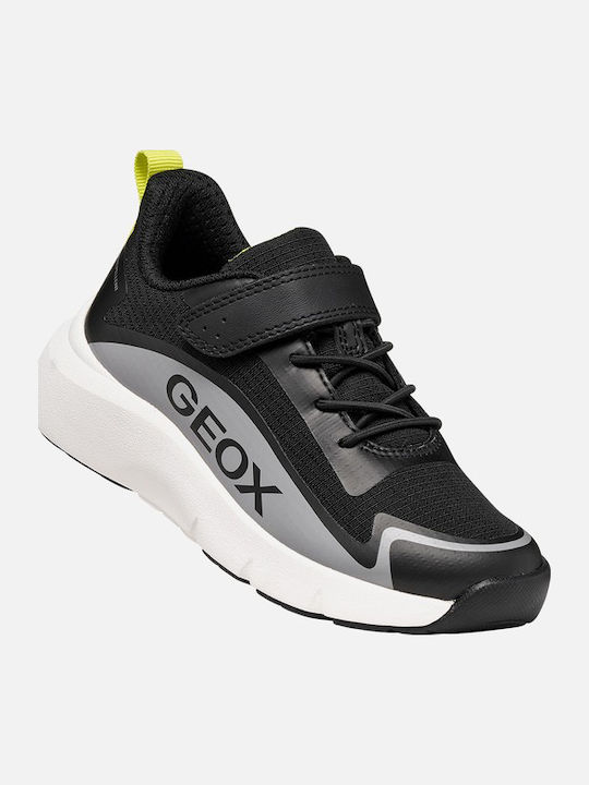 Geox Adidasi copii Anatomici cu închidere Hoop & Loop Negri