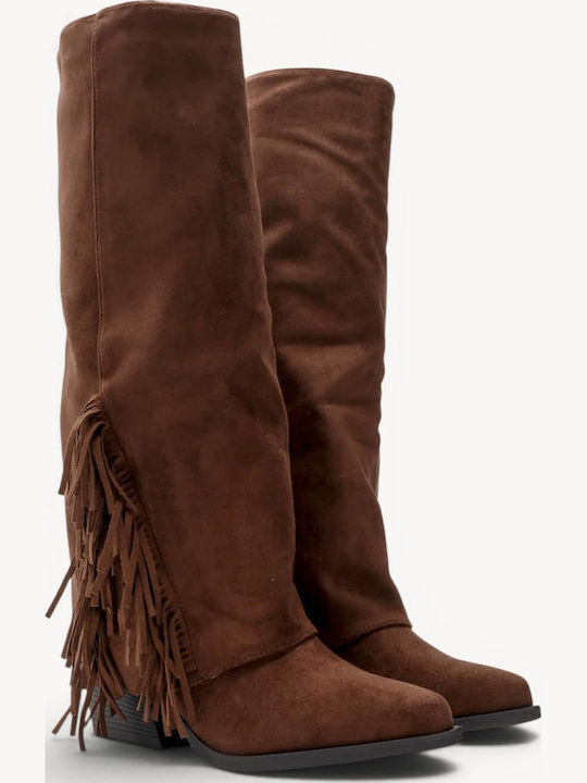 Ligglo Suede Γυναικείες Μπότες Cowboy