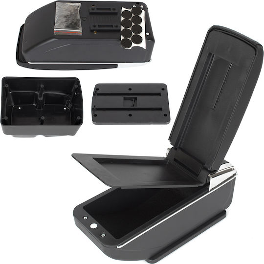 Ford Fiesta Vi Mk7 08-17 Auto-Armlehnenkonsole Schwarz Eco-Leder + Installationsset