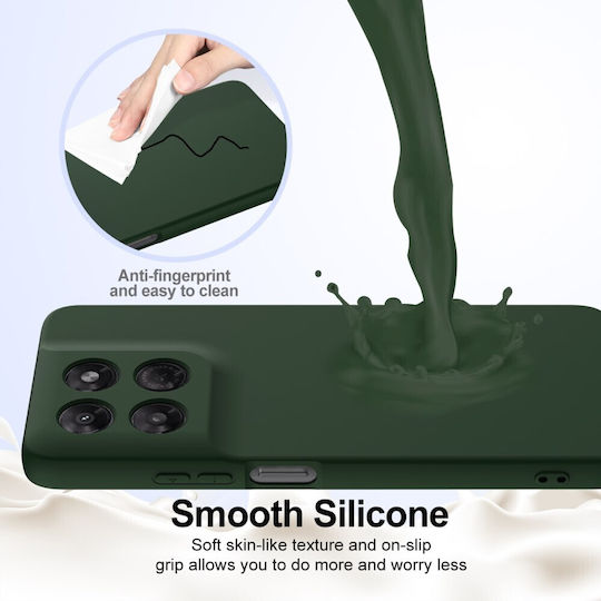 SSCase Silicone Green Back Cover (Moto G47)