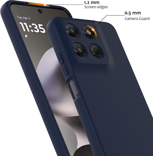 SSCase Back Cover Σιλικόνης Μπλε (Moto G47)